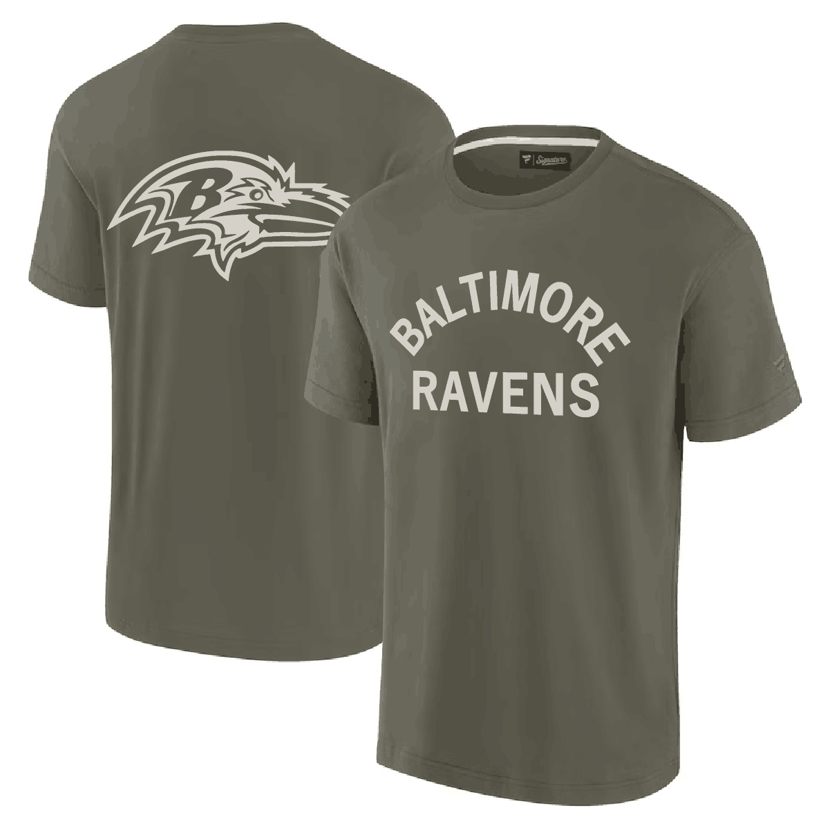 Men's Baltimore Ravens Olive Elements Super Soft T-Shirt
